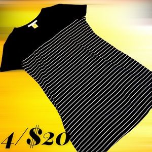 Linea Donatella black & white dress - S